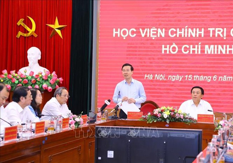 Học viện Chính trị Quốc gia Hồ Chí Minh phải giữ một vị trí rất thiêng liêng trong tâm tưởng, trong suy nghĩ của đội ngũ cán bộ - Ảnh 1.