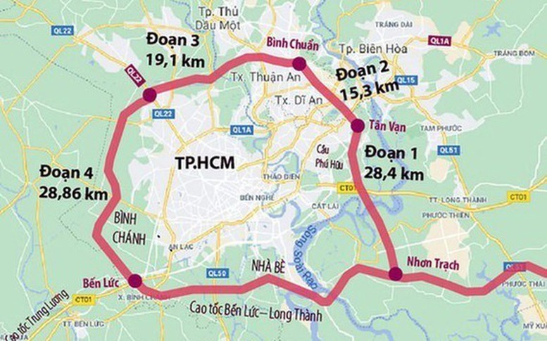 Đầu tư hơn 76 km đường Vành đai 3 TPHCM