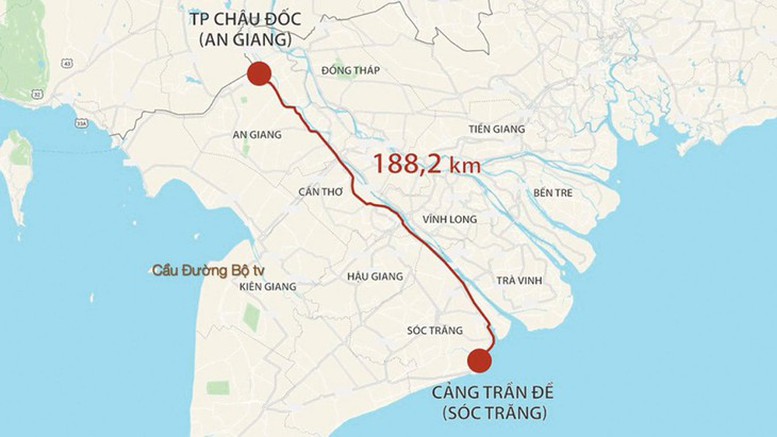 Đầu tư gần 44.700 tỉ đồng xây dựng cao tốc Châu Đốc – Cần Thơ – Sóc Trăng - Ảnh 1.