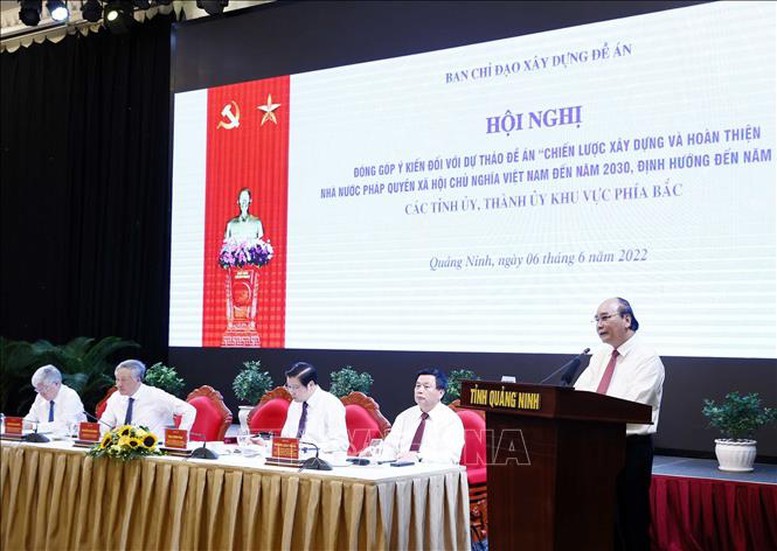 Chủ tịch nước chủ trì hội nghị góp ý Dự thảo Đề án xây dựng Nhà nước pháp quyền - Ảnh 1.