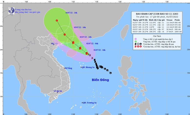 TIN BÃO KHẨN CẤP (Bão số 1 - CHABA) và các chỉ đạo ứng phó - Ảnh 1.