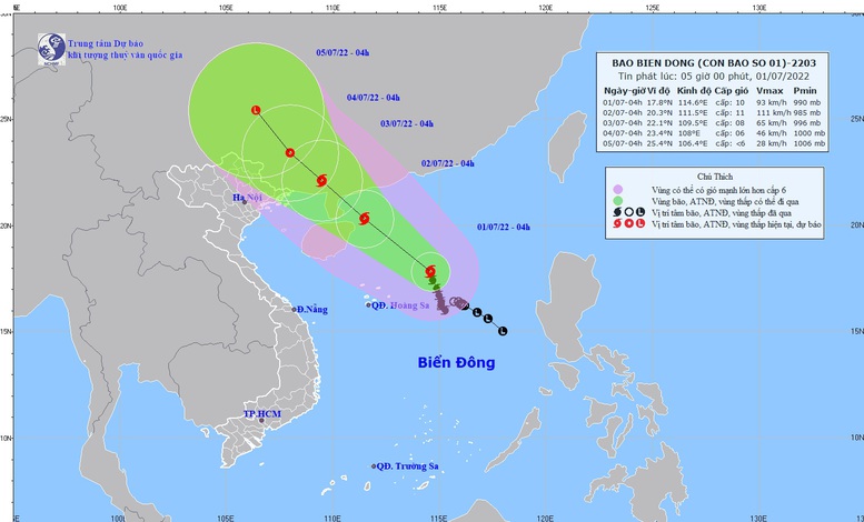 Bão số 1 bán kính gió mạnh rất rộng; khả năng đi vào Bắc Bộ đang tăng dần; tình hình mưa diễn biến phức tạp - Ảnh 3.