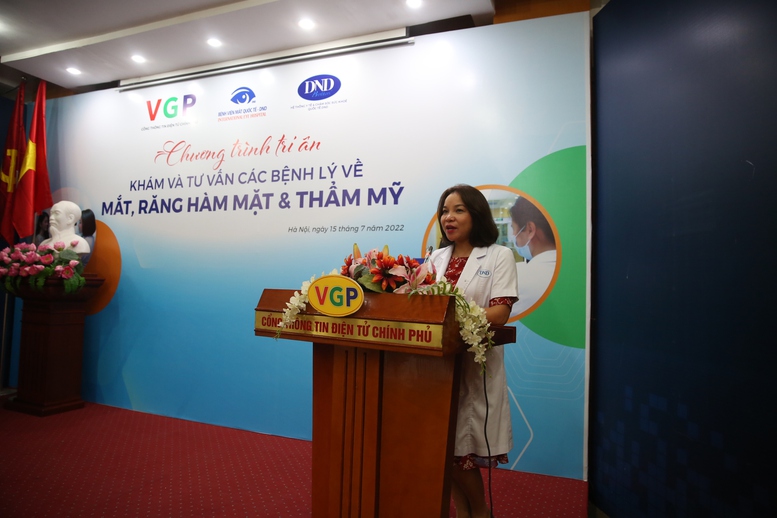 Khám, tư vấn các bệnh về mắt, răng và thẩm mỹ cho cán bộ, người làm báo Cổng TTĐT Chính phủ - Ảnh 2.