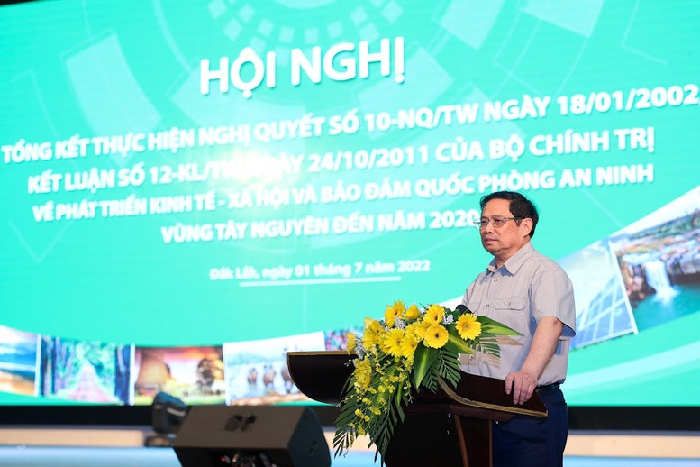Thủ tướng chủ trì Hội nghị tổng kết Nghị quyết số 10 và Kết luận số 12 của Bộ Chính trị về phát triển Tây Nguyên - Ảnh 1.
