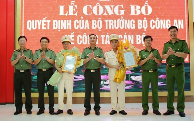 Bổ nhiệm lãnh đạo Công an 3 tỉnh