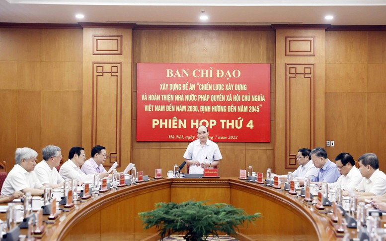 Chủ tịch nước chủ trì phiên họp thứ 4 Ban Chỉ đạo xây dựng Nhà nước pháp quyền