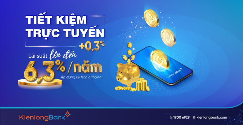 KienlongBank cộng tối đa thêm 0,8% lãi suất tiết kiệm cho khách hàng - Ảnh 1.