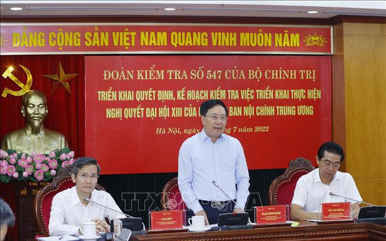 Kiểm tra việc thực hiện Nghị quyết Đại hội XIII của Đảng tại Ban Nội chính Trung ương