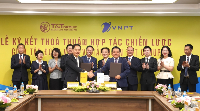 Tập đoàn VNPT và T&T Group hợp tác chiến lược toàn diện - Ảnh 1.