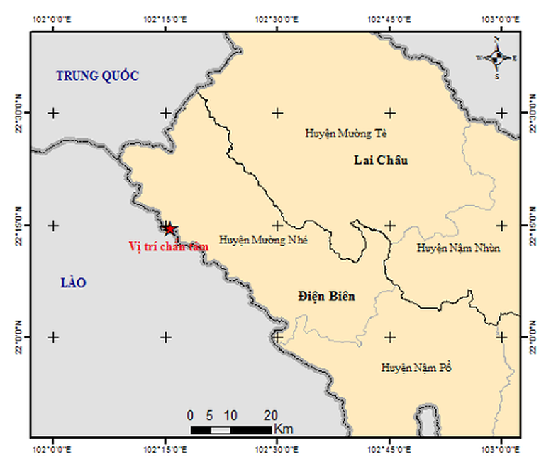 Động đất 3,6 độ richter ở Điện Biên - Ảnh 1.