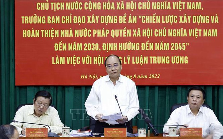 Đồng thuận, thống nhất cao trong xây dựng Đề án về Nhà nước pháp quyền