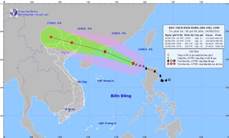 Bão số 3 có gió giật cấp 14 - Ảnh 1.