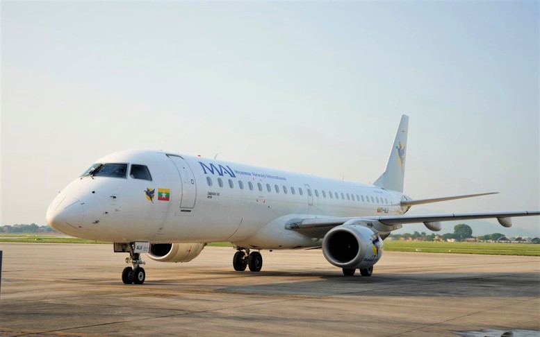Hãng hàng không Myanmar khai thác chuyến bay đầu tiên qua sân bay Nội Bài