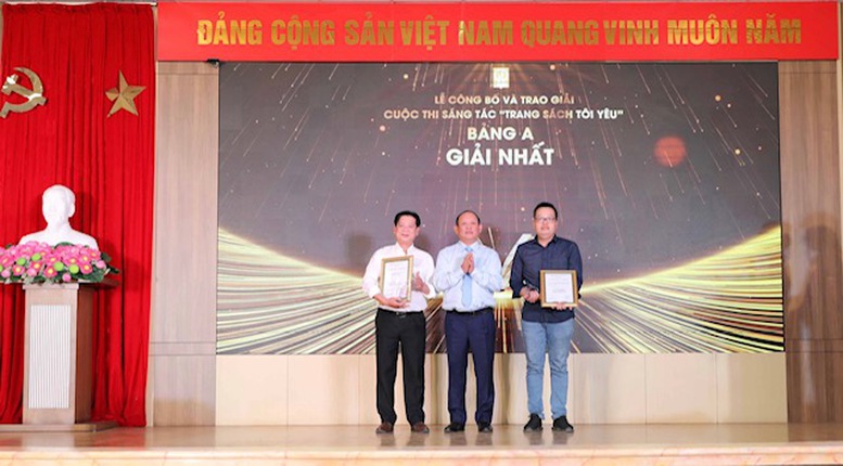 Trao giải cho các tác phẩm xuất sắc cuộc thi sáng tác 'Trang sách tôi yêu' - Ảnh 1.