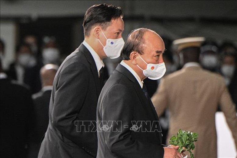 Chủ tịch nước Nguyễn Xuân Phúc dự Lễ Quốc tang cố Thủ tướng Nhật Bản Abe Shinzo - Ảnh 1.