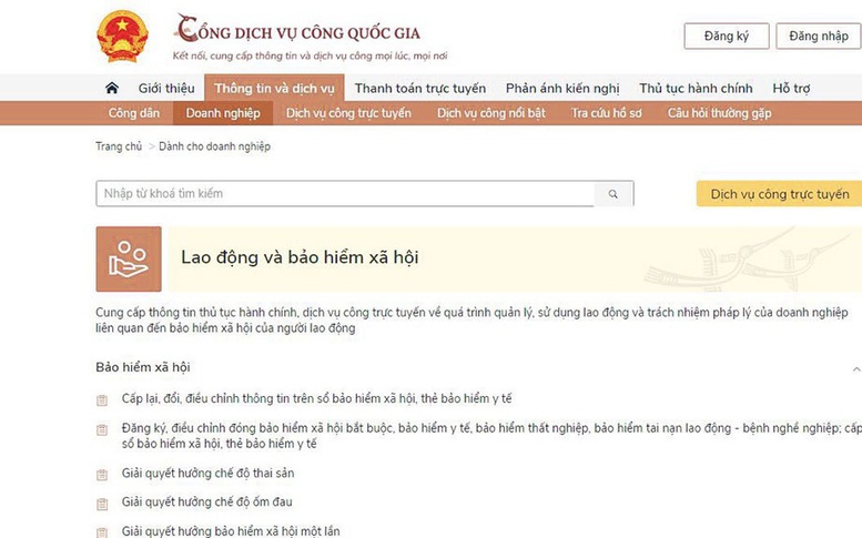 Hướng dẫn cấp lại thẻ BHYT trên Cổng Dịch vụ công Quốc gia