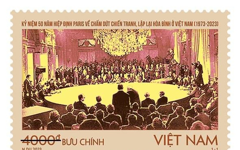 Phát hành bộ tem 'Kỷ niệm 50 năm Hiệp định Paris về chấm dứt chiến tranh, lập lại hòa bình ở Việt Nam'