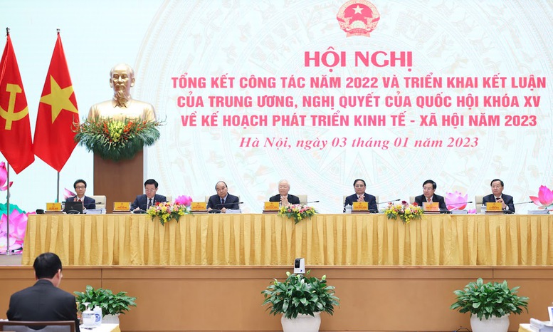 Hội nghị Chính phủ với các địa phương tổng kết công tác năm 2022, triển khai nhiệm vụ năm 2023 - Ảnh 2.