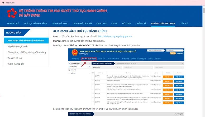 Bộ Xây dựng cung cấp 37 dịch vụ công trực tuyến mức độ 4 - Ảnh 1.