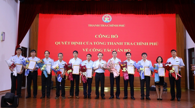 Lần đầu tiên Thanh tra Chính phủ luân chuyển, điều động, bổ nhiệm 19 Cục trưởng, Vụ trưởng, Vụ phó - Ảnh 2.
