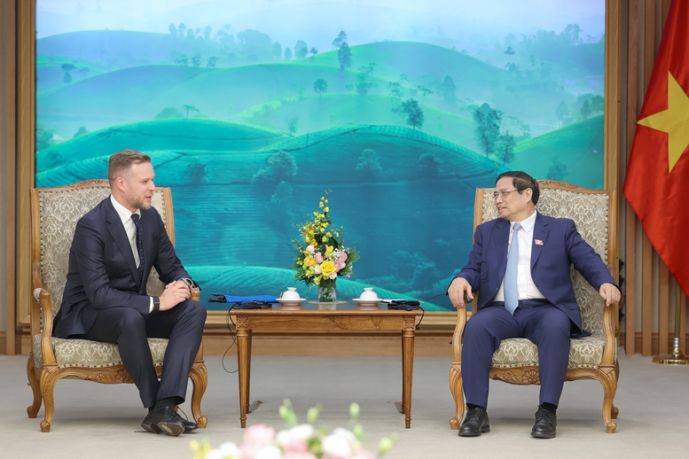 Thủ tướng Phạm Minh Chính tiếp Bộ trưởng Ngoại giao Cộng hòa Lithuania - Ảnh 2.