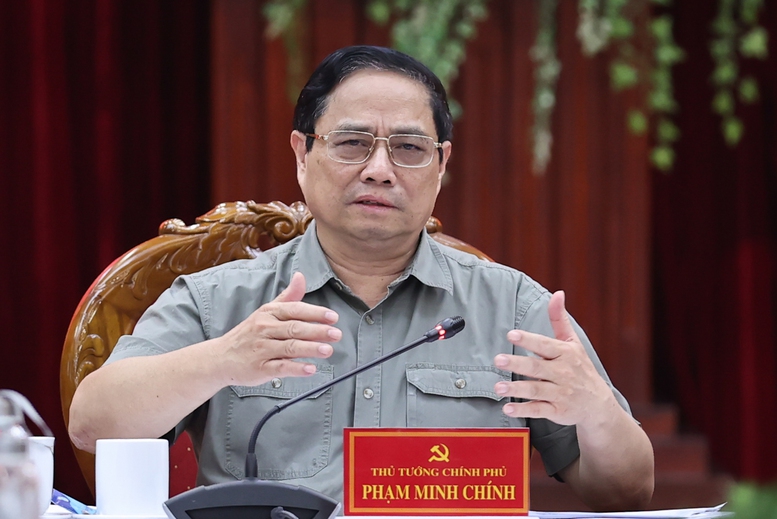 Thủ tướng Chính phủ làm việc với Ban Thường vụ Tỉnh ủy Thanh Hóa- Ảnh 1.