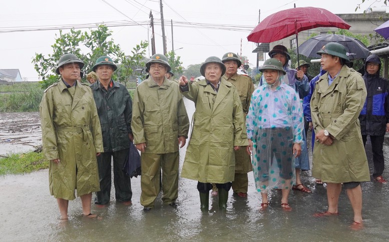 Quảng Trị: Rốn lũ Hải Lăng theo dõi, đề phòng diễn biến bất thường của thiên tai- Ảnh 1.