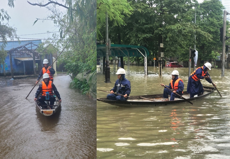 Thừa Thiên Huế khẩn trương khôi phục lưới điện sau ngập lụt- Ảnh 1.