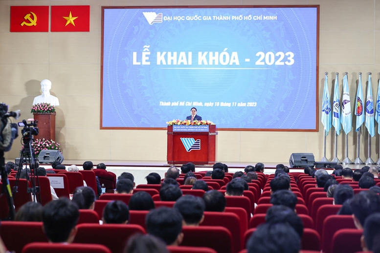 Thủ tướng Chính phủ dự lễ khai khóa năm 2023 của Đại học Quốc gia TPHCM- Ảnh 3.