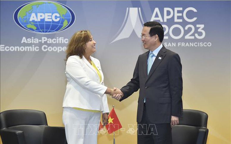 Chủ tịch nước Võ Văn Thưởng gặp Tổng thống Peru, khẳng định tăng cường hợp tác