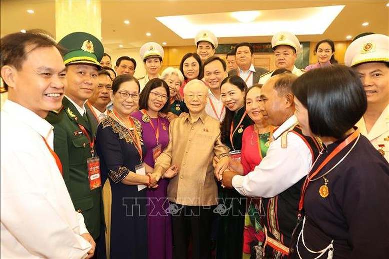 Tổng Bí thư Nguyễn Phú Trọng gặp mặt các điển hình toàn quốc trong học tập và làm theo Bác- Ảnh 2.