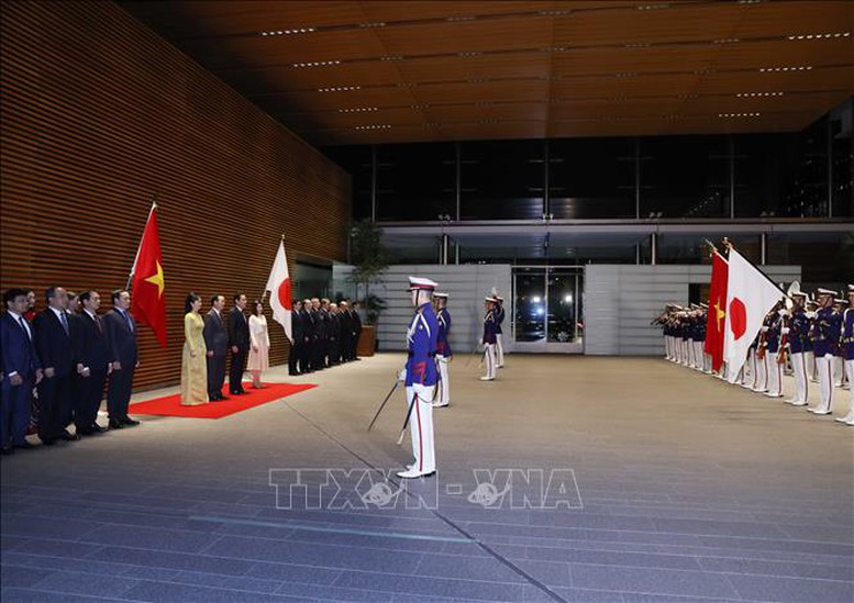 Lễ đón chính thức Chủ tịch nước Võ Văn Thưởng thăm Nhật Bản- Ảnh 2.