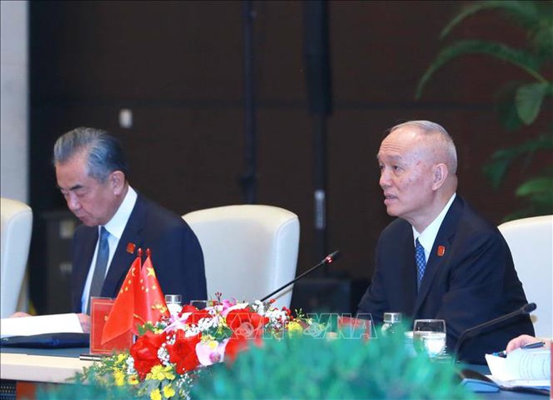 Thường trực Ban Bí thư Trương Thị Mai hội đàm với Chánh Văn phòng Trung ương Đảng Cộng sản Trung Quốc- Ảnh 4.