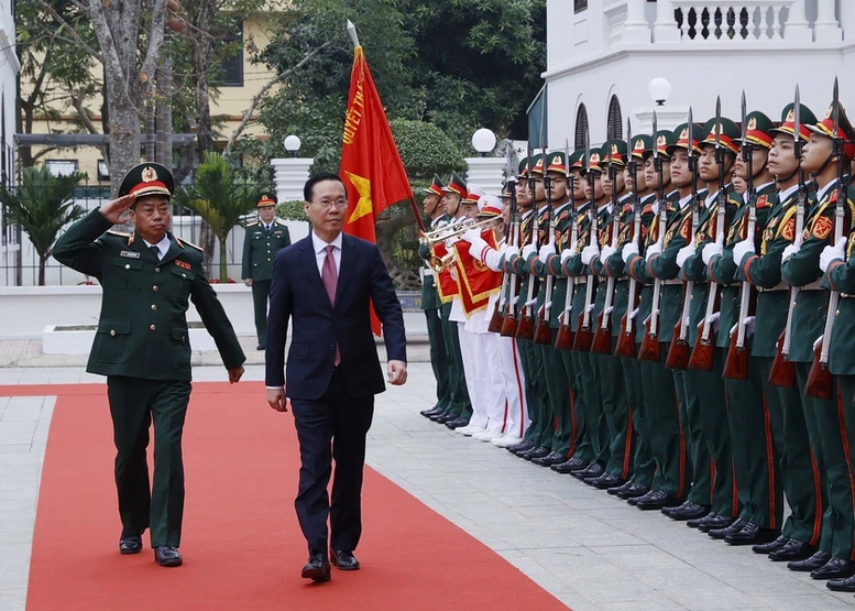 Chủ tịch nước Võ Văn Thưởng kiểm tra công tác sẵn sàng chiến đấu của Bộ đội Đặc công- Ảnh 1.