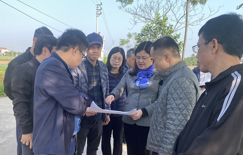 Đốc thúc tiến độ giải phóng mặt bằng các dự án đường dây 500 kV mạch 3 qua địa bàn tỉnh Nam Định- Ảnh 6.
