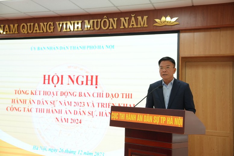 Bộ trưởng Lê Thành Long: Tổ chức thi hành dứt điểm những việc có điều kiện thi hành- Ảnh 2.