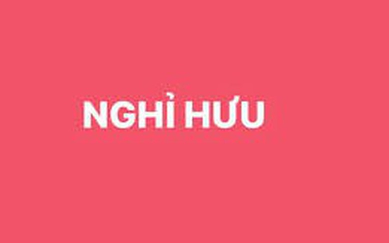 Một số cán bộ nghỉ hưu từ 1/1/2024