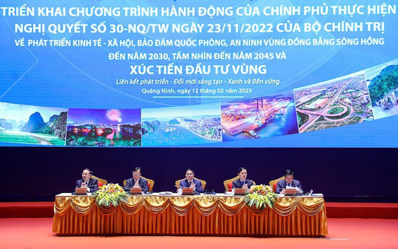 Thủ tướng chủ trì Hội nghị triển khai Chương trình hành động của Chính phủ thực hiện Nghị quyết của Bộ Chính trị về phát triển Vùng Đồng bằng sông Hồng