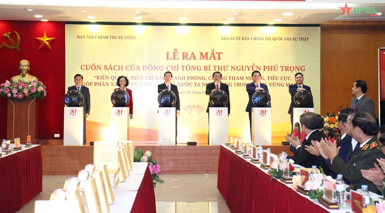 Lễ ra mắt cuốn sách của Tổng Bí thư về phòng, chống tham nhũng, tiêu cực - Ảnh 3.