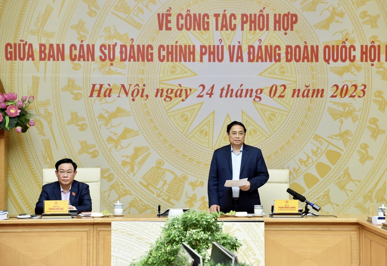 Ban cán sự Đảng Chính phủ và Đảng đoàn Quốc hội phối hợp ngày càng chặt chẽ, hiệu quả - Ảnh 1.