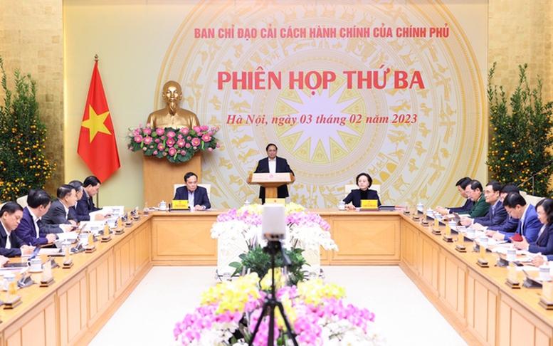 Thủ tướng Phạm Minh Chính chủ trì Phiên họp thứ 3 Ban Chỉ đạo Cải cách hành chính của Chính phủ