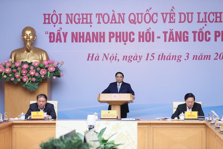 Thủ tướng Chính phủ chủ trì Hội nghị trực tuyến toàn quốc về du lịch năm 2023 - Ảnh 2. Thủ tướng Chính phủ chủ trì Hội nghị trực tuyến toàn quốc về du lịch năm 2023 - Ảnh 2.