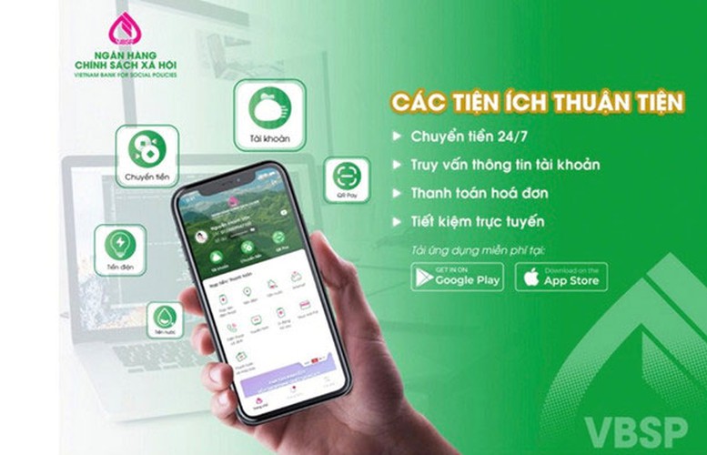 NHCSXH Phú Yên triển khai ứng dụng VBSP SmartBanking đến khách hàng - Ảnh 1.