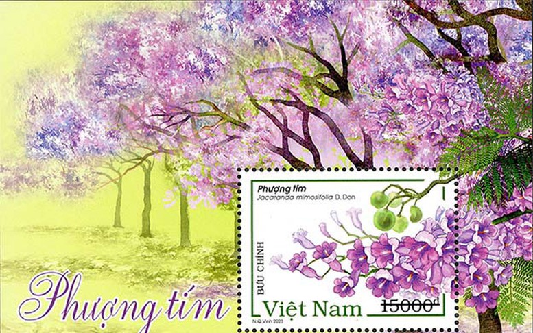 Giới thiệu bộ tem 'Phượng tím'