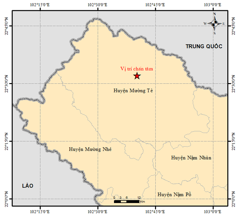 Động đất có độ lớn 4.4 xảy ra tại Mường Tè (Lai Châu) - Ảnh 1.