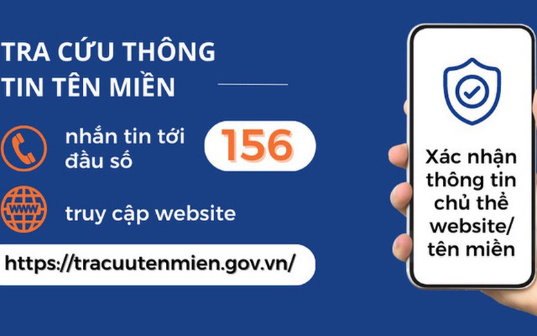 Tra cứu thông tin tên miền qua đầu số 156 giúp phòng ngừa hành vi lừa đảo - Ảnh 1.