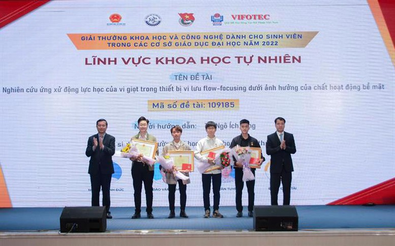 Tổ chức Giải thưởng khoa học và công nghệ dành cho sinh viên năm 2023 - Ảnh 1.