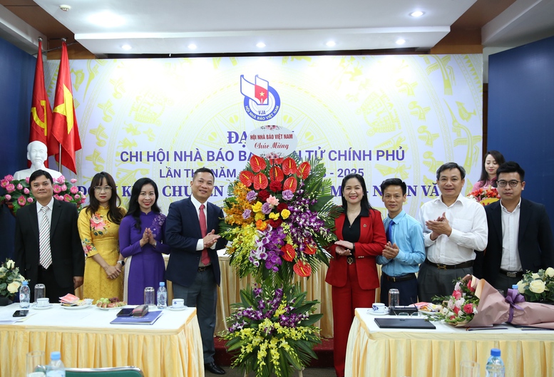 Đại hội Chi hội Nhà báo Báo Điện tử Chính phủ nhiệm kỳ 2023 - 2025 - Ảnh 4.