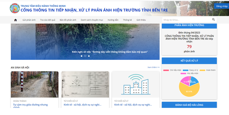 Bến Tre triển khai Hệ thống thông tin tiếp nhận, xử lý phản ánh hiện trường - Ảnh 1.