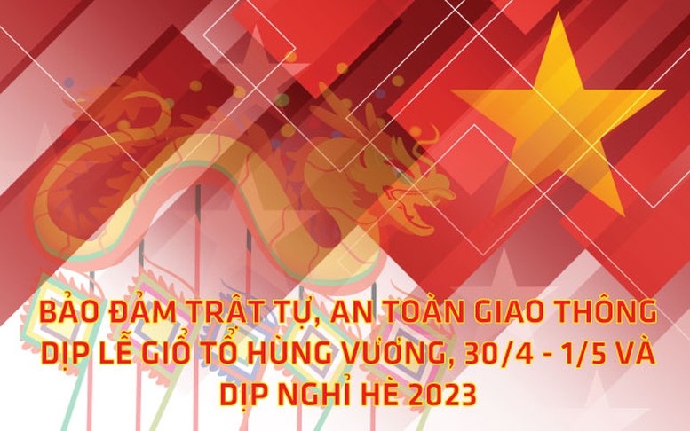 Infographic: Bảo đảm trật tự, an toàn giao thông dịp lễ Giỗ Tổ Hùng Vương, 30/4-1/5 và nghỉ hè 2023